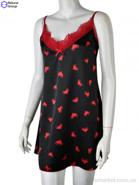 Купить Нічна сорочка жіночі 70283 black Xuelixiang чорний