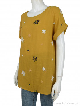 Купить Блуза жіночі 703 (08500) yellow J.J.F. жовтий