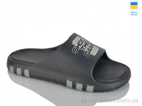 Купить Шльопанці жіночі 710 графіт Крок сірий