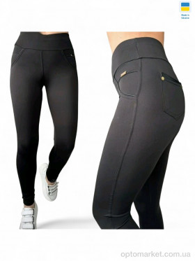 Купить Лосини жіночі 712 чорний Sport style чорний
