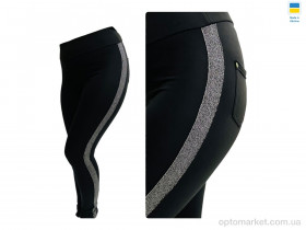 Купить Лосини жіночі 7345 чорний Sport style чорний