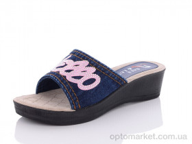Купить Шльопанці жіночі 76 синій Sali синій