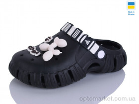 Купить Крокси жіночі 77 чорний-чорний Gipanis чорний