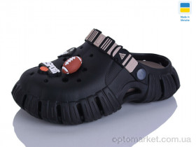 Купить Крокси жіночі 770 підліток чорний-т.беж Gipanis чорний