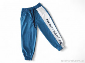 Купить Спортивні штаны дитячі 8001 т.бірюзовий Revival блакитний