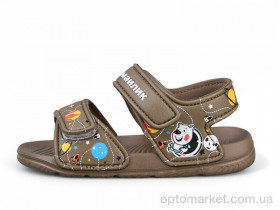 Купить Босоніжки дитячі 8001B-21 Смайлик коричневий