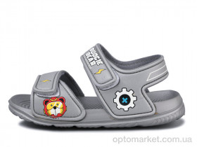 Купить Сандалі дитячі 8003B-3 Смайлик сірий
