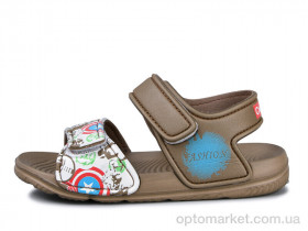 Купить Босоніжки дитячі 8005B-26 Смайлик коричневий