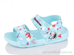 Купить Босоніжки дитячі 8006B-25 Смайлик блакитний