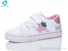 Купить Кеди дитячі 80230 білий-рожевий Comfort-baby білий