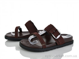 Купить Шльопанці жіночі 8060-7 Baijin коричневий