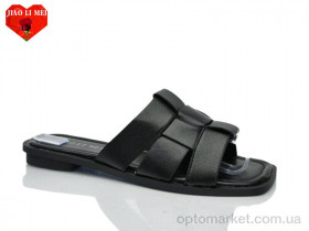 Купить Шльопанці жіночі 813-1 Jiao Li Mei чорний