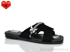 Купить Шльопанці жіночі 817-1 Jiao Li Mei чорний