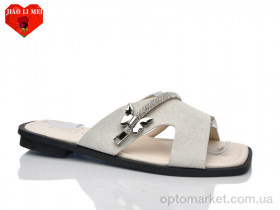 Купить Шльопанці жіночі 817-2 Jiao Li Mei бежевий