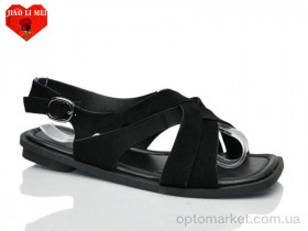 Купить Босоніжки жіночі 818-1 Jiao Li Mei чорний