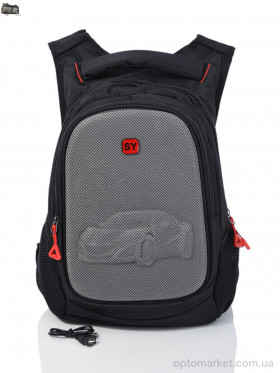 Купить Рюкзак унісекс 8348 black (30-250) Jomolanma чорний