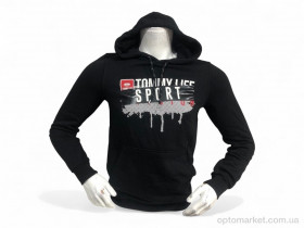 Купить Батник чоловічі 87654 чорний Tommy Life чорний