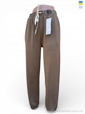 Купить Спортивні штаны жіночі 8888 коричневий Sport style коричневий