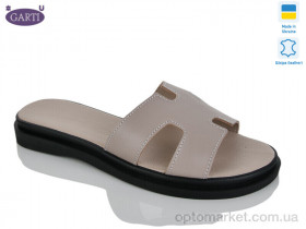 Купить Шльопанці жіночі 94 беж шкіра Garti бежевий