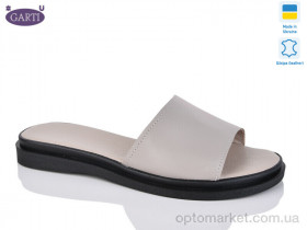 Купить Шльопанці жіночі 97 беж шкіра Garti коричневий