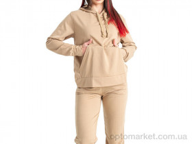 Купить Спортивний костюм жіночі 9991-6 Massmag бежевий