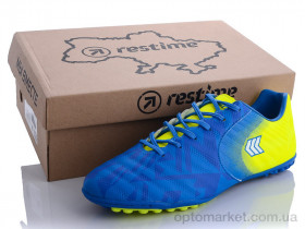 Купить Футбольная обувь мужчины DM020810-1 sky blue-white-lime Restime голубой