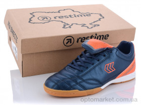 Купить Футбольная обувь детские DW020313 navy-orange-grey Restime синий