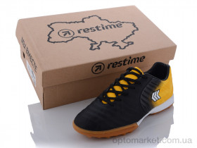Купить Футбольная обувь детские DW020810-1 black-white-yellow Restime черный