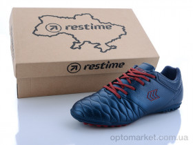 Купить Футбольная обувь детские DWB20810-1 navy-d.red Restime синий