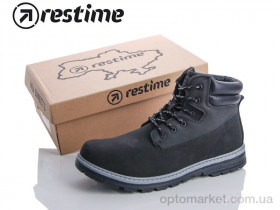 Купить Ботинки мужчины KMZ19262 black Restime черный