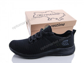 Купить Кроссовки мужчины PMB19811 black-l.green Restime черный