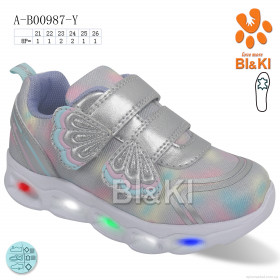 Купить Кросівки дитячі A-B00987-Y LED Bi&Ki срібний