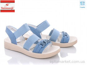 Купить Босоніжки жіночі A111-10 Saimaoji блакитний