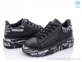 Купить Кросівки жіночі A2192-1 Цветик чорний