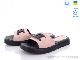Купить Шльопанці жіночі Агата пудра Golden Natali рожевий