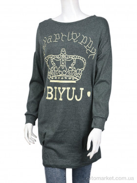 Купить Туніка жіночі B006-1 green (10498) DuDuBoBo зелений