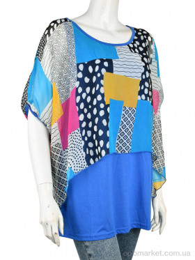 Купить Блуза жіночі B0106-8 (10905) l.blue DuDuBoBo синій