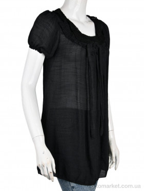 Купить Футболка жіночі B0113-3 (10938) black DuDuBoBo чорний