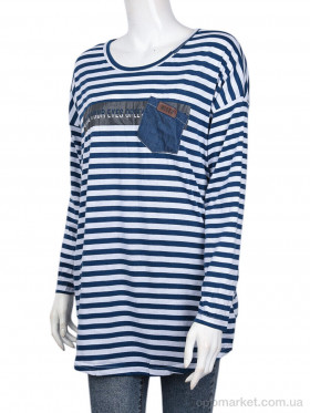 Купить Батник жіночі B084-4 blue (10476) DuDuBoBo синій