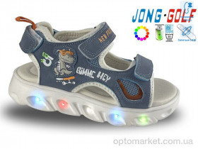 Купить Сандалі дитячі B20398-17 LED JongGolf синій