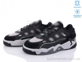 Купить Кросівки унісекс B575-7 світловідбивач A.idas чорний