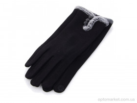 Купить Рукавички жіночі BDR01Ж трикотаж начіс Королева чорний