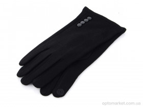 Купить Рукавички жіночі BDR08Ж трикотаж начіс Королева чорний