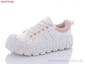 Купить Кросівки жіночі BK81 pink QQ shoes білий