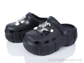 Купить Крокси жіночі C002-1 Comfort чорний
