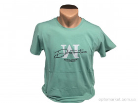 Купить Футболка чоловічі C002 м'ята R.V.C.A. зелений