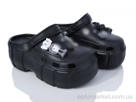 Купить Крокси жіночі C004-1 Comfort чорний