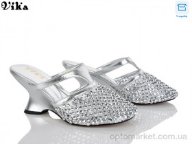Купить Шльопанці жіночі C203-2 Vika срібний