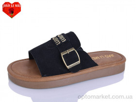 Купить Шльопанці жіночі C25-1 Jiao Li Mei чорний