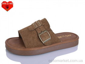 Купить Шльопанці жіночі C25-3 Jiao Li Mei коричневий